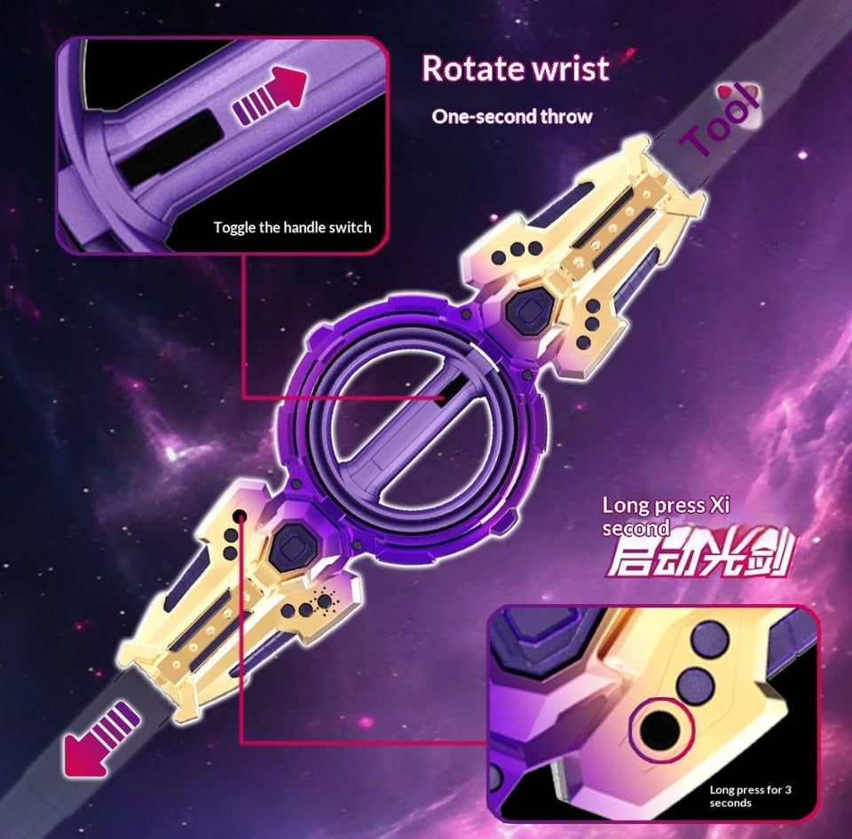 NeoBlade™ LED Rotating Double-Edged Sword Launcher