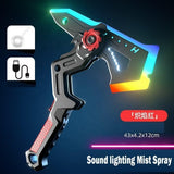 CyberMist™ RGB Rechargeable Mist Axe – LED Sound & Spray Battle Toy